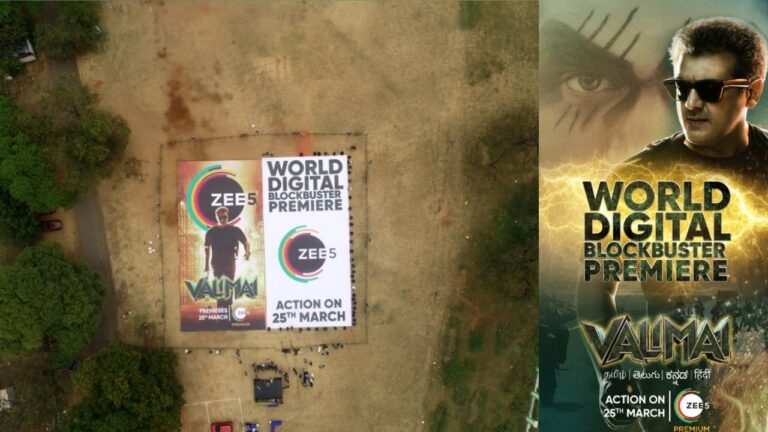 Valimai poster about the release on OTT is the biggest ever in India