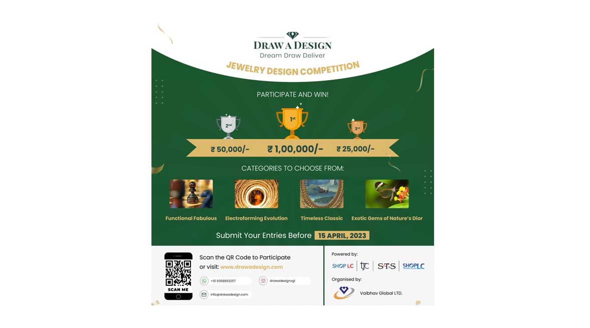 Vaibhav Global Limited launches 'Draw A Design 2.0' - A Jewelry Design Competition
