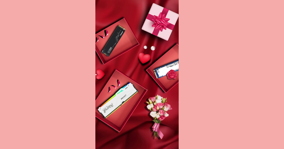 Valentine’s Day, Kingston FURY memory and SSDs, Kingston Technology, memory products and technology sol